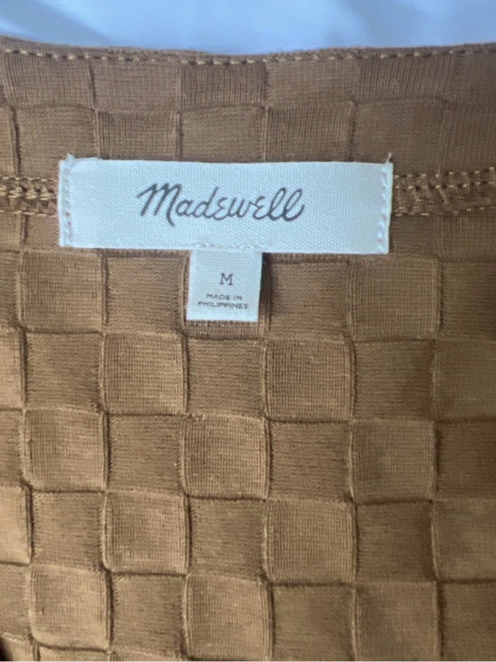 Madewell jacquard texture V-neck lightweight cardigan - Picture 3 of 10